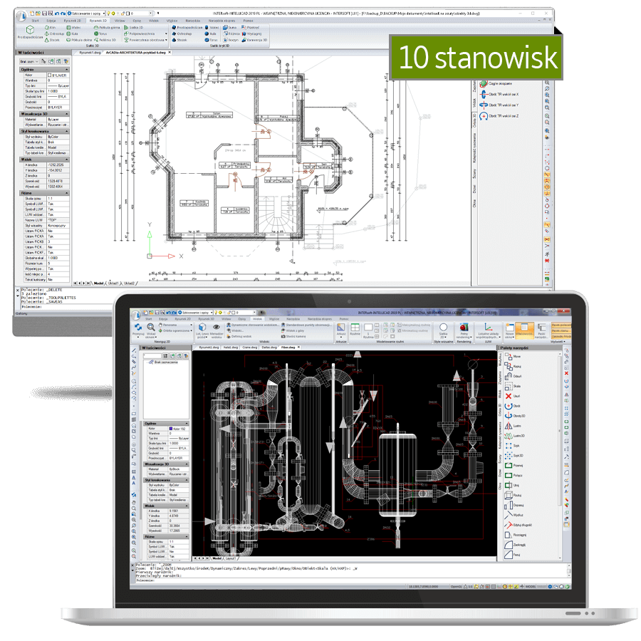 Program INTERsoft-INTELLICAD 2021 - pakiet 10 stanowisk