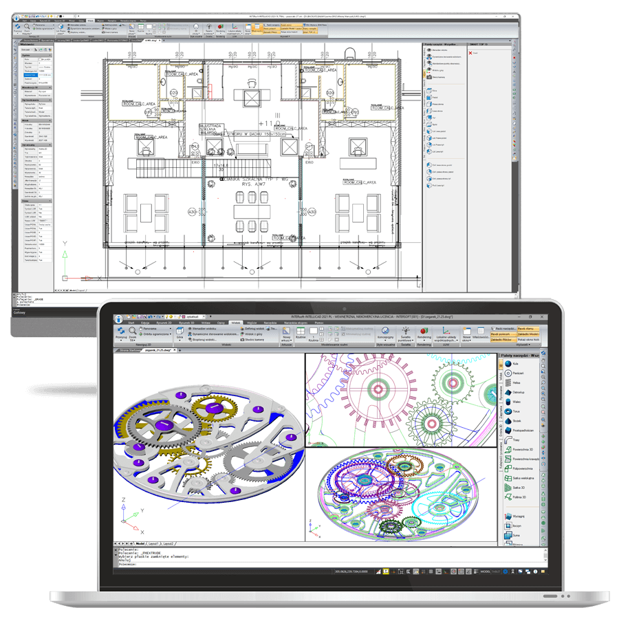 INTERsoft-INTELLICAD 2022 program CAD do tworzenia dokumentacji 2D i 3D