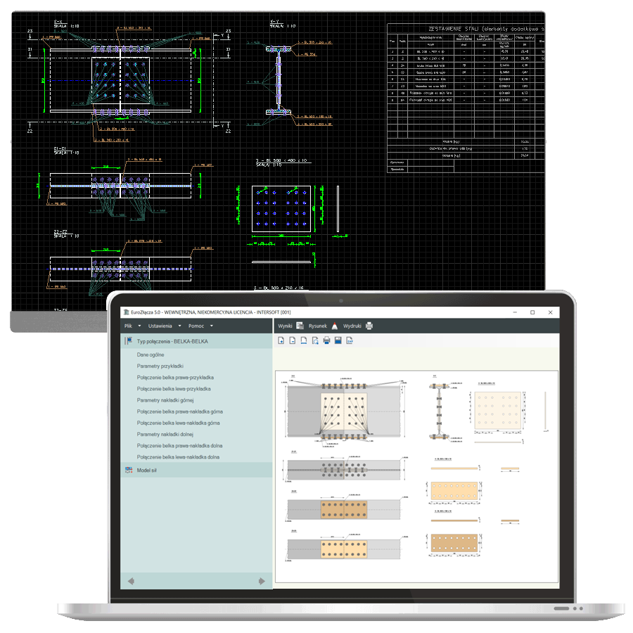 Program EuroZcza BELKA-BELKA + DXF 2.0