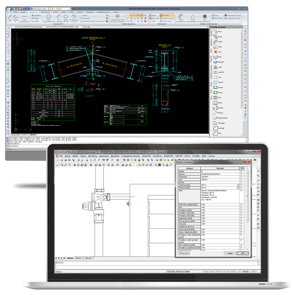 Program InstalCAD 2 – nakadka dla INTERsoft-INTELLICAD 2019