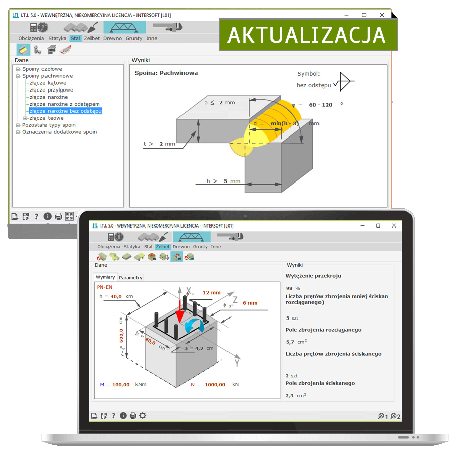 Program Aktualizacja do  I.T.I.-KONSTRUKCJE 5