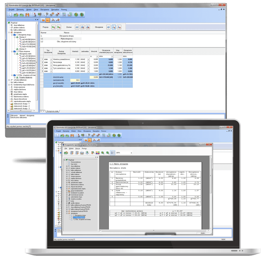 Program Konstruktor 6 – Modu zarzdzajcy + Obcienia + Obcienia Eurokod PN-EN