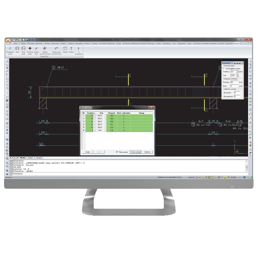 Program elbetCAD – nakadka dla INTERsoft-INTELLICAD 2019