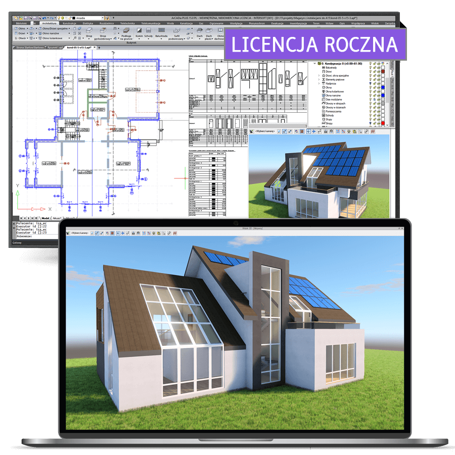 Program ArCADia-ARCHITEKTURA 15 - licencja roczna