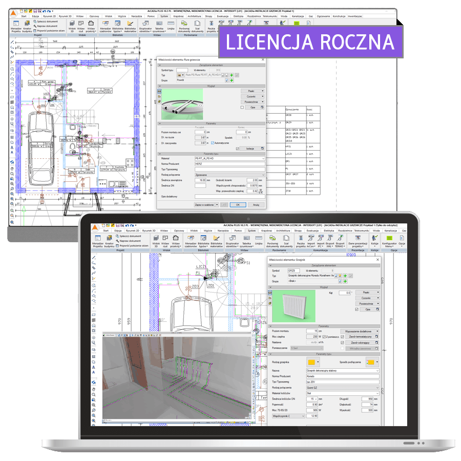 Program ArCADia-INSTALACJE GRZEWCZE 15 - licencja roczna