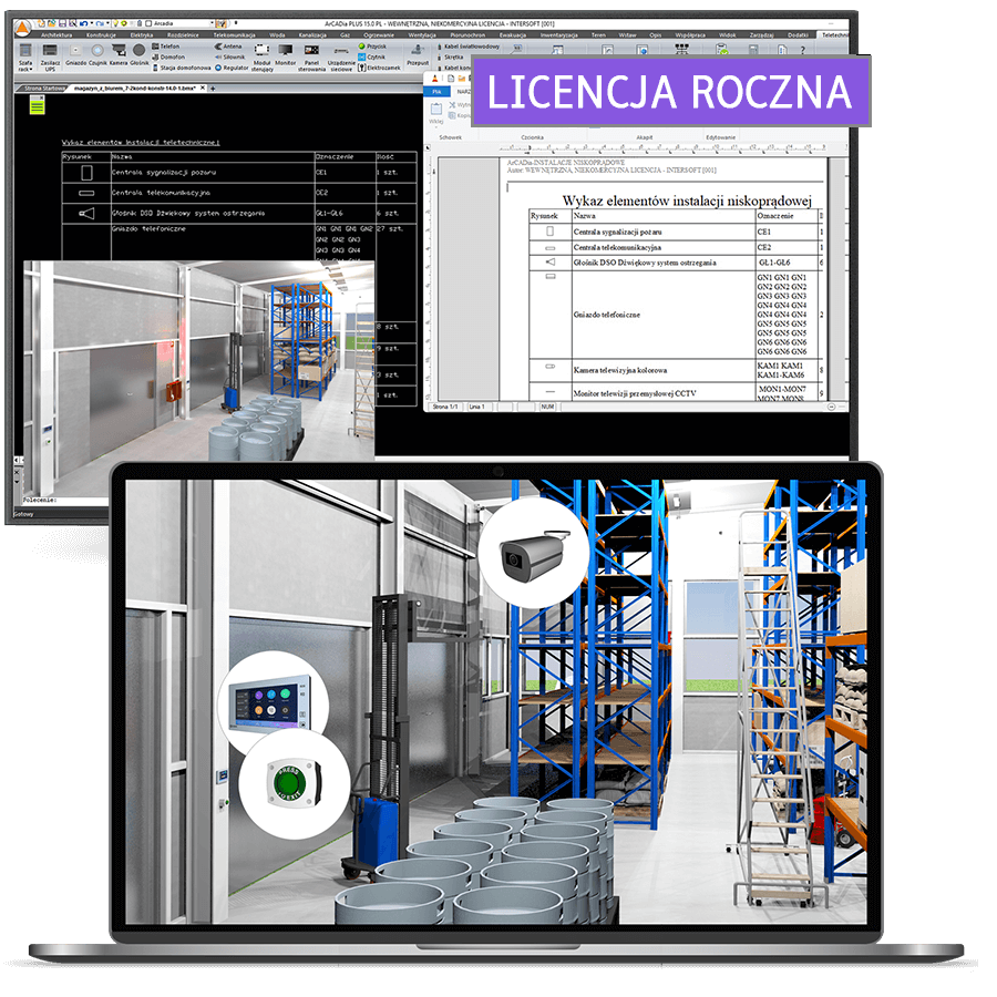 Program ArCADia-INSTALACJE NISKOPRDOWE 15 - licencja roczna