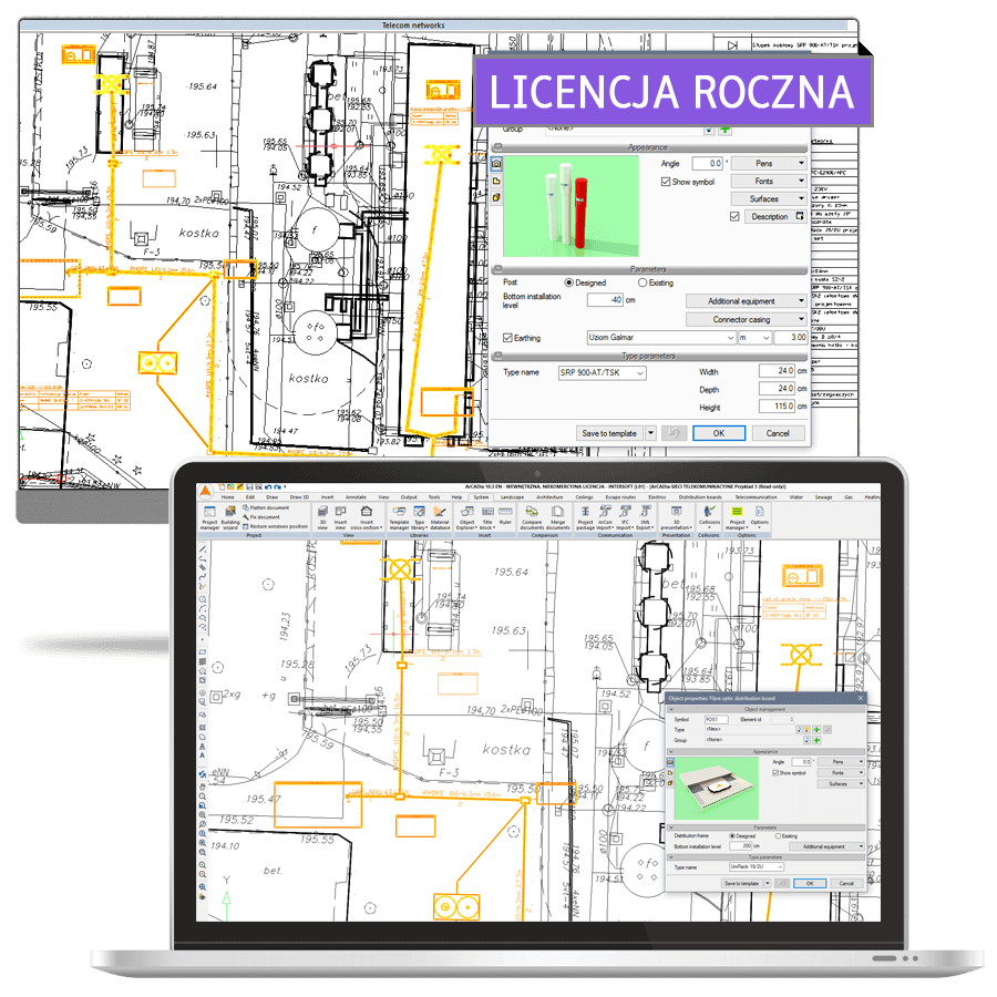 Program ArCADia-SIECI TELEKOMUNIKACYJNE 15 - licencja roczna