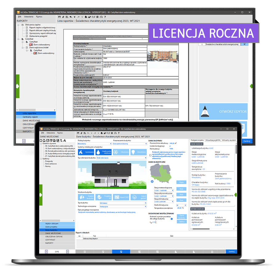 Program ArCADia-TERMOCAD CHE 11 - licencja roczna
