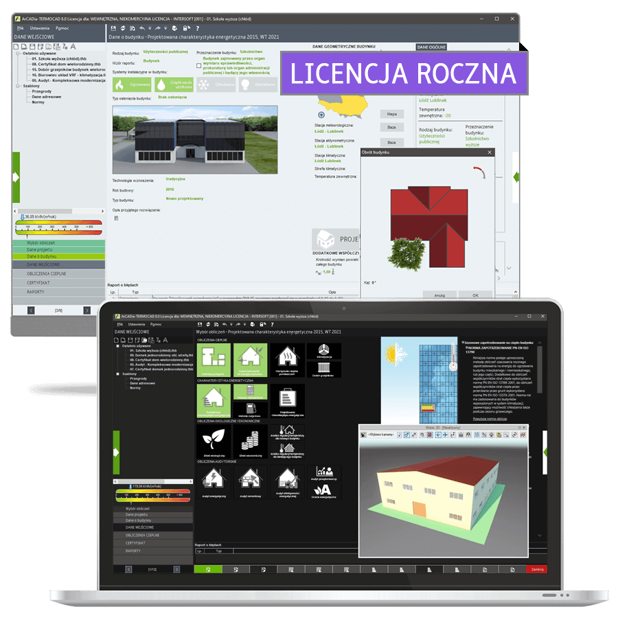 Program ArCADia-TERMOCAD PCHE 10 - licencja roczna