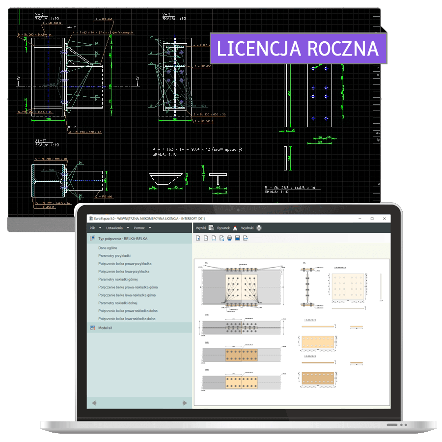 Program EuroZcza BELKA-BELKA DOCZOOWE + DXF 2.0 - licencja roczna