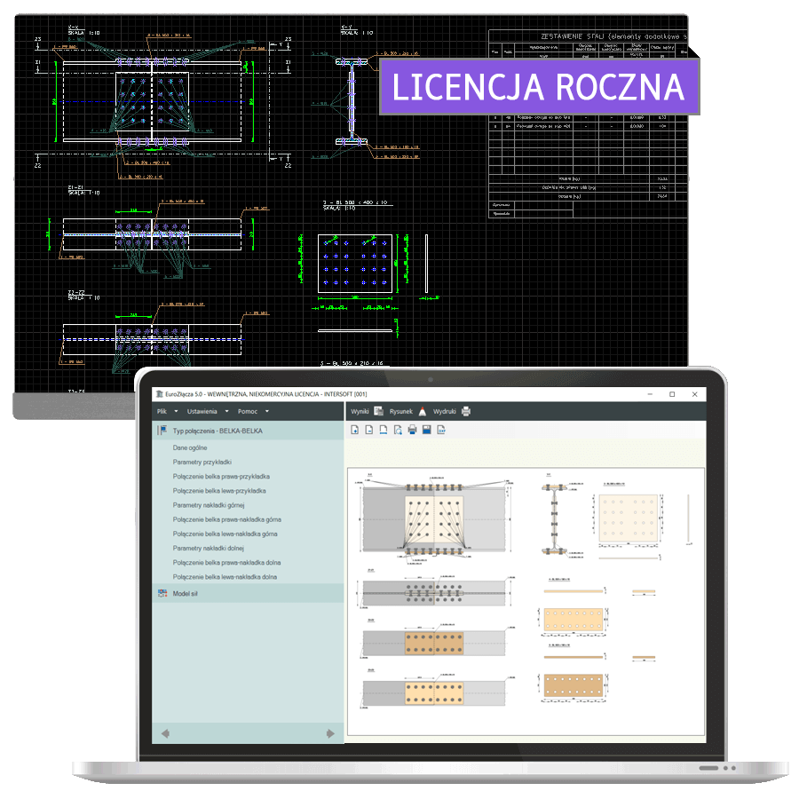 Program EuroZcza BELKA-BELKA + DXF 2.0 - licencja roczna