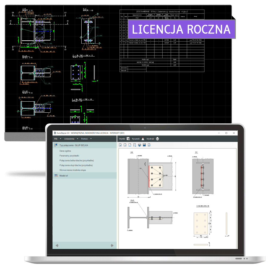 Program EuroZcza SUP-BELKA + DXF 2.0 - licencja roczna