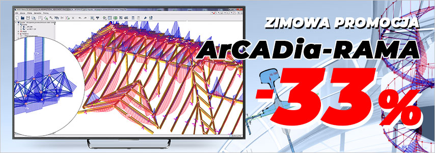 ArCADia-RAMA 20 - wymiana danych z ArCADia BIM, nowy widok modelu konstrukcji.