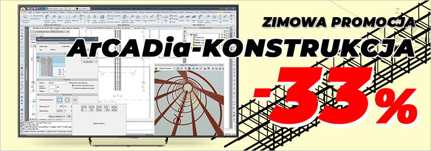 Modu�y do projektowania konstrukcji �elbetowych w ArCADia BIM 15.