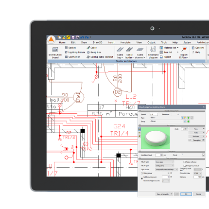 ArCADia-SIECI ELEKTRYCZNE - projektuj instalacje elektryczne z systemem ArCADia BIM