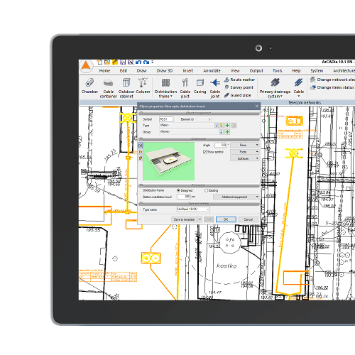 ArCADia-SIECI TELEKOMUNIKACYJNE - projektuj instalacje z programem ArCADia BIM.