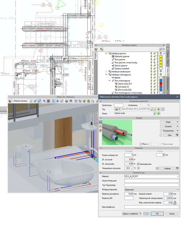 ArCADia BIM - projekt instalacji