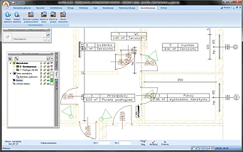 ArCADia-INWENTARYZATOR, rzut z rusnkiem dwg