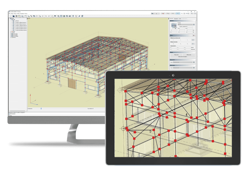 ArCADia-RAMA 17 - projekt konstrukcji stalowej