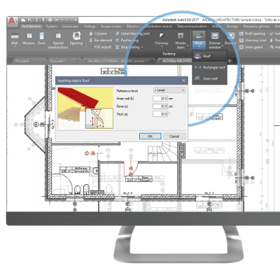 ArCADia BIM AC wsppracuje z programem AutoCAD®