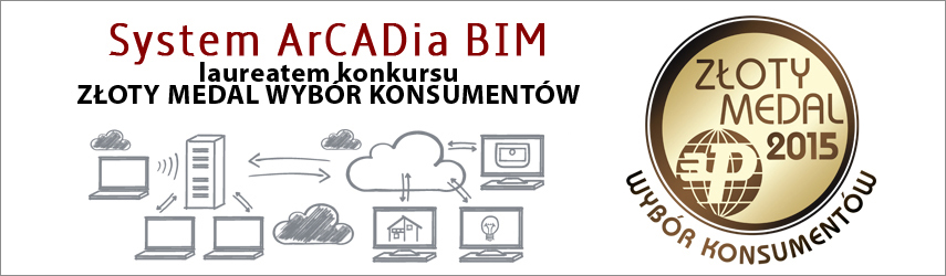 BUDMA 2015 - Zoty Medal Midzynarodowych Targw Poznaskich dla systemu ArCADia BIM.