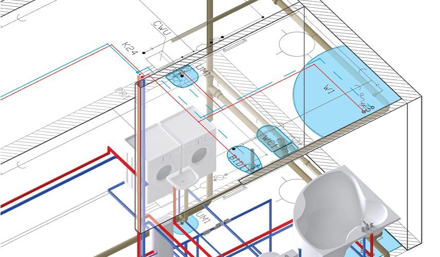 Programy do projektowania instalacji sanitarnych w systemie ArCADia BIM.