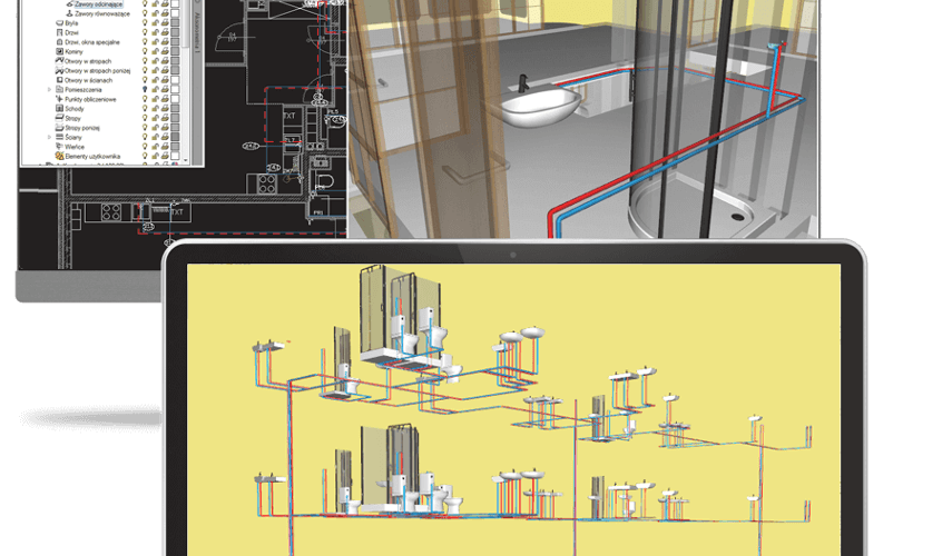 Instalacyjne nakadki ArCADia BIM 11 dla programu AutoCAD®.